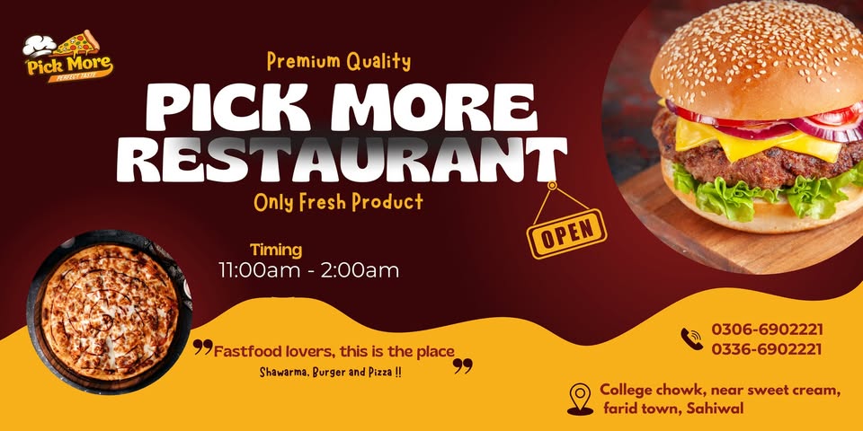 PICK MORE Restaurant cover