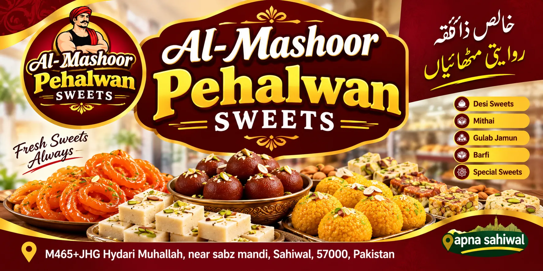 Al- Mashoor Pehalwan Sweets