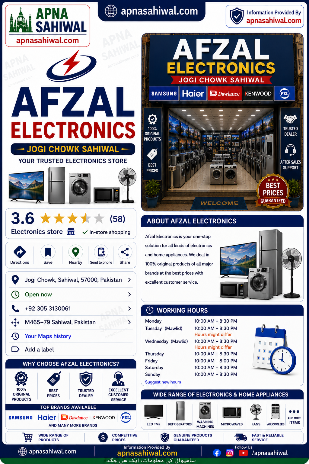 Gallery photo of Afzal Electronics jogi chowk Sahiwal