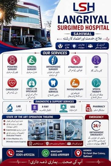 Gallery photo of Langriyal Surgimed Hospital Sahiwal🏥