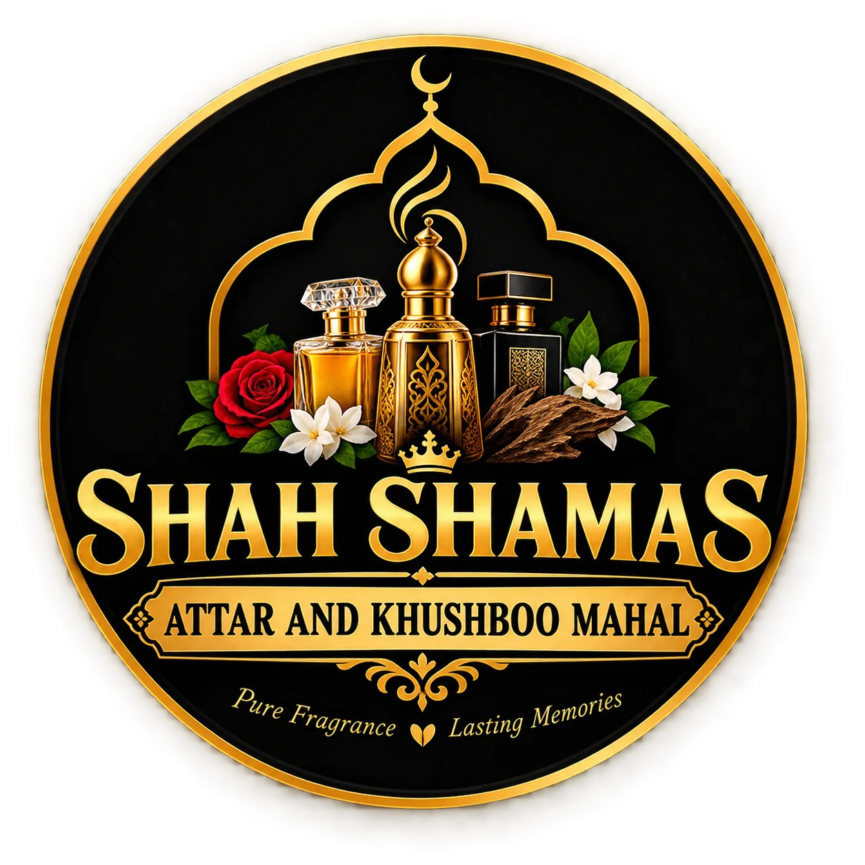 SHAH SHAMAS ATTAR AND KHUSHBOO MAHAL logo