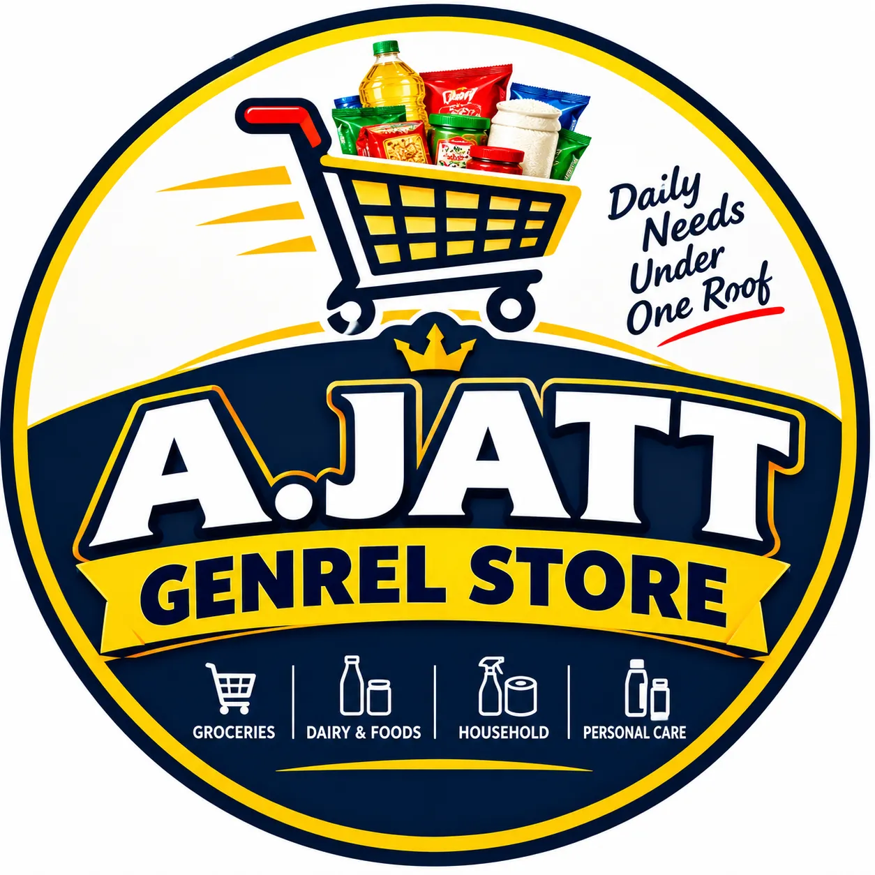 A.JATT GENREL STORE logo