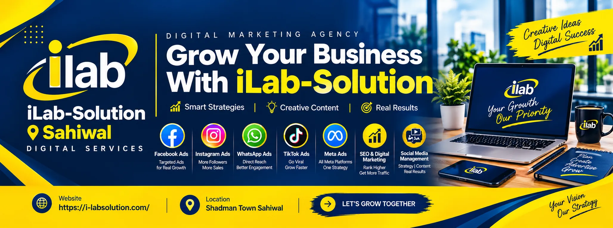 Web Development by i-lab solution sahiwal