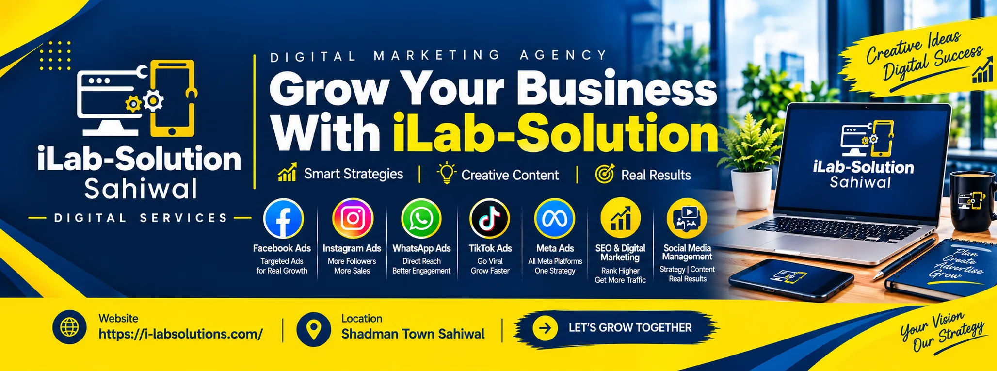 Digital Marketing course by i-lab solution sahiwal