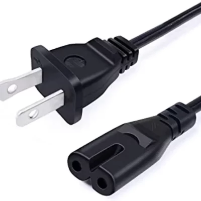 2 Pin power supply cable | Original Longwell 1M US Plug 2 Holes Power Cables Black PVC Adapter Connecting Cord Power Cable |