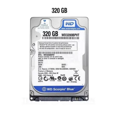 SEAGATE, WD-Western Digital, TOSHIBA, HITACHI, FUJITSU LAPTOP HARD DISK DRIVE HDD 320GB – PULLED FROM LAPTOP – 100% HEALTH